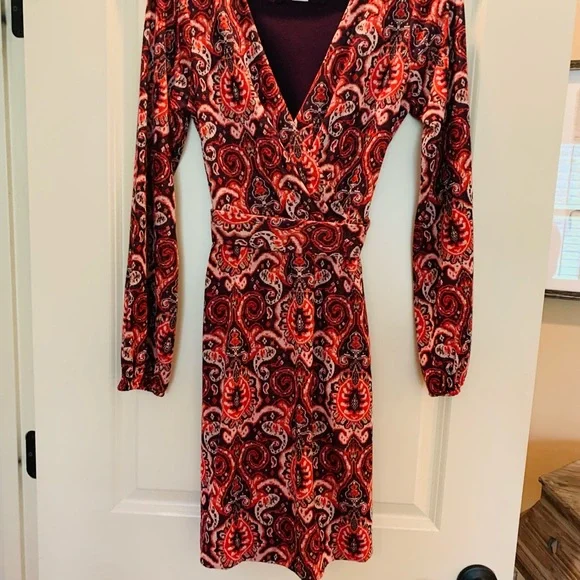 Anthropologie Paisley Belted Dress - Picture 4 of 9